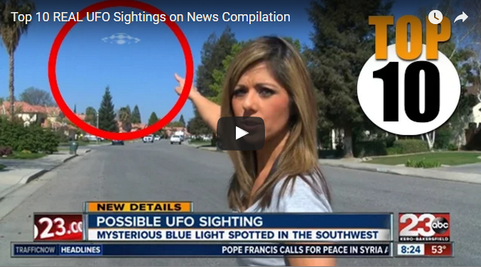 Top 10 REAL UFO Sightings on News Compilation